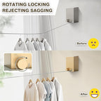Retractable Clothesline, Retractable Clothesline Indoor, Laundry Line Retractable, Not Sagging, Suitable for Balconies, Courtyards, Laundry Rooms, RVs, Yachts, etc