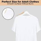 ELONG HOME Wooden Hangers 30 Pack, Wood Hangers with Extra Smooth Finish, Precisely Cut Notches & Chrome Swivel Hook, Wooden Clothes Hangers for Shirt Coat Jacket Dress, White