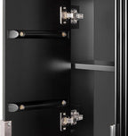 ARIEL Milan Bathroom Wall Cabinet 31" H x 23.1" W x 8" D - Open Shelf - Black