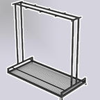 1 2 3 4 5 6 8 9 10 Pair Ski Storage Rack for Organize, Indoor Ski Board Stand for Garage/Basement/Shed, Floor Standing Longboard Carrier Wheels(Holds 8 pcs (4 Pair))