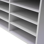 12 Compartments Paper Organizer for Desk, Desk Literature Organizer, Student Mailbox for Classroom, Desktop Bill Paper Storager File Sorter for Home Office Classroom