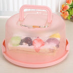 Cake Carrier With Lid And Handle, Round Cake Containers For 10 Inch Cakes, Cupcake Holder, Dustproof, Pie Keeper, Portable Cupcakes Transport Container For Cakes Pie Muffin Pizza Desserts
