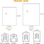 SUOCO Travel Vacuum Bags for Luggage and Backpack, 6 Combo (3L/3M) Reusable Compression Bags with Wireless Electric Pump, Packing Seal Space Saver Storage for Clothing, Carry on Suitcase