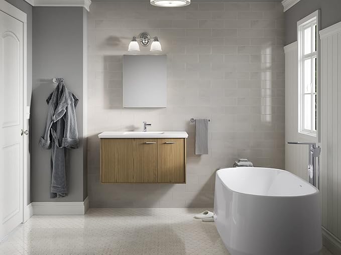 Kohler 81145-DA1 Maxstow Frameless Surface Mount Bathroom Medicine Cabinet, 20 in. W x 24 in. H, Dark Anodized Aluminum