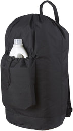 Seiritex Laundry Backpack Bag, Dirty Clothes Travel Laundry Bag with Shoulder Straps for College Dorm Room (Black)