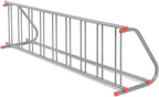 Global Industrial 111" L Single-Sided Grid Bike Rack, 9-Bike Capacity, Powder Coated Steel, Gray, Commercial Bike Rack for Stores, Parks, Schools and More