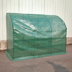 Greenhouse PVC Vinyl Garden House with Flower Stand, Indoor & Outdoor Plant Shelf, Weather-Resistant, Cold-Proof, Pest & Bird Protection, for Home Gardening & Vegetables (Green)