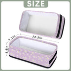 Small Bathroom Baskets for Toilet,Purple Daisy Foldable Toilet Paper Tank Basket Organizer for Towels Storage Decorative Open Storage Bins for Home,Closet,Containers,Cabinet