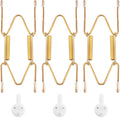 Bilillo 3 Pcak Plate Hangers for The Wall, Suitable for 3.5-4.5 inch Decorative Plate, Stainless Steel Invisible Heavy Duty Wire Plate Holder with Wall Hooks, Plate Hangers for Displaying Plates