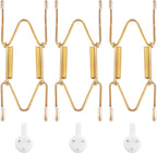 Bilillo 3 Pcak Plate Hangers for The Wall, Suitable for 3.5-4.5 inch Decorative Plate, Stainless Steel Invisible Heavy Duty Wire Plate Holder with Wall Hooks, Plate Hangers for Displaying Plates