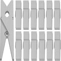 50pcs Colorful Clothespins Natural Wooden Colored Clothespins, Photo Paper Peg Pin Craft Spring Clips for Home Arts Crafts Decor, 2.75 inches Silver