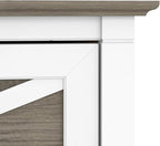 Bush Home Key West 2 Drawer Lateral File Cabinet in Pure White and Shiplap Gray, Document Storage for Home Office, Accent Chest with Drawers