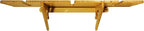 Grassracks Bamboo or Birch Wood Vertical Ski Storage Rack for 1 to 3 Pairs of Skis Vercules Trip (3 Pairs of Skis)
