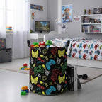 Baby Laundry Basket Baby Nursery Hamper Kids Laundry Basket Toy Storage Bin for Boys Room Decor Gift Baskets for Bedroom Bathroom(Game)