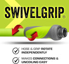 Flexzilla Garden Hose with SwivelGrip, 5/8 in. x 100 ft., Lightweight All-Weather Water Hose, Durable and Flexible, Leak-Free Connections