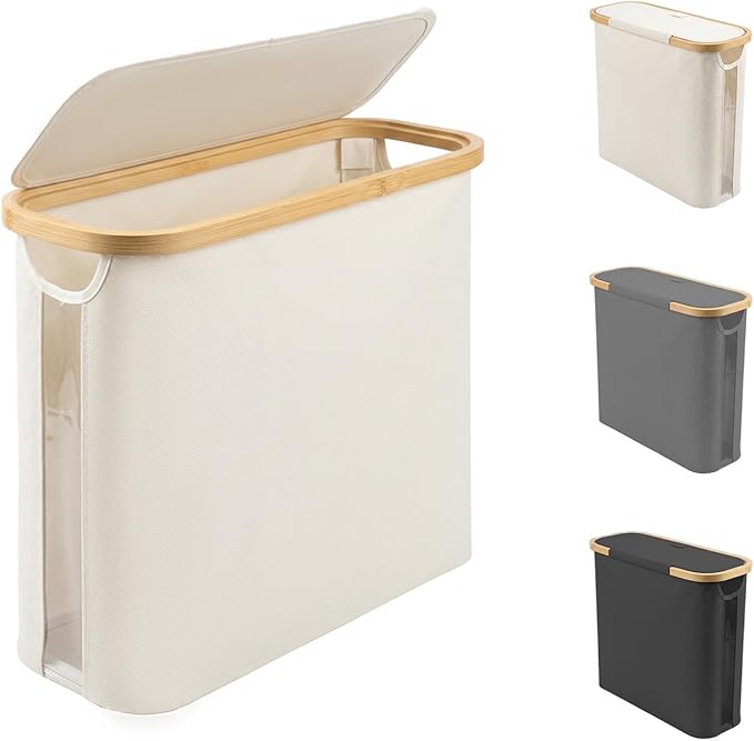 Vespara Toilet Paper Storage Basket with Lid,Toilet Paper Holder Basket for Up to 9 Mega or 12 Regular Size Rolls,Medium Paper Storage Baskets for Bathroom Organizer Porta Papel de baño Beige