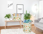 Essme Kids Laundry Hamper,Jungle Laundry Basket Collapsible Greeen Hamper for Kids Room Decor, Animal Hamper,Woodland Storage Basket, Nursery Hamper,Gift Baskets.(Jungle animal)