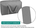 100L Extra Large Storage Bags, Big Moving Bags with Strong Zippers & Carrying Handles, Packing Bags for Moving, Storage, Travel and Camping, Storage Totes For Space Saving (Grey, 2 Pack)