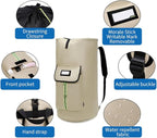 laundry bag backpack,extra-large heavy duty laundry bags,laundry backpack for college students,drawstring closure (Khaki laundry bag)
