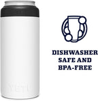 YETI Rambler 12 oz. Colster Slim Can Insulator for the Slim Hard Seltzer Cans, White (NO CAN INSERT)