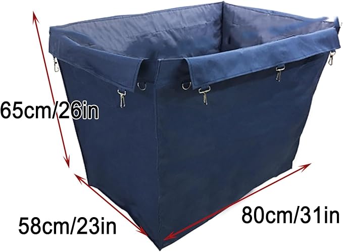 Laundry Basket Replacement Bag - Waterproof Oxford Cloth Liner for Utility and Cleaning Carts