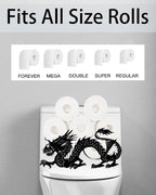 Funny Dragon Toilet Tissue Holder,Animal Paper Holders,Decorative Metal Papers Holder,Funny Toilet Animal Storage for Bathrooms,Bathroom Paper Organizer for Extra 8 Rolls Free Standing Art Decor