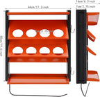 8 Slots Spray Can Holder, Wall Mounted Metal Storage Rack, Paper Towel Holder, Heavy Duty Paint Bottle Organizer for Garage, Workshop, Paint, Lubricant, Tools, DIY, Art Studio