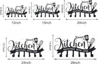 Personalized Kitchen Wall Decor Custom Name Metal Utensil Hook Rack Kitchen Organizer Wall Mounted Decorative Hooks for Home Mothers Day Gift