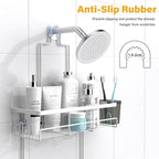 30pcs Shower Caddy Hanging Bathroom Organizer White