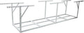 2x8FT Overhead Garage Storage Rack, Adjustable Ceiling Mounted Heavy Duty Metal Organization System, 22-40 Inch Height Dropdown, 450lbs Capacity, White