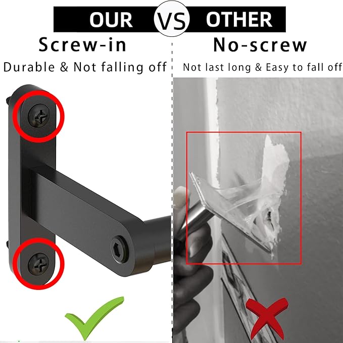 KLJKPA16 Inch Bathroom Towel Bar, Towel Racks for Bathroom Wall Mounted, Modern Heavy Duty Stainless Steel Hand Towel Holder, Single Bar, Black