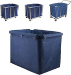 Removable Waterproof Liner Bag for Rolling Laundry Basket Replacement Bags, 400L Commercial Laundry Cart Replacement Liner Bags, Large Capacity Oxford Cloth Storage Bags(B)