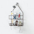 TreeLen Shower Caddy over Shower Head Hanging Bathroom Caddy for Bathroom Organizer 4 Hooks Shampoo Holder-Bronze