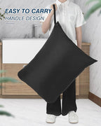 OTraki 2Pcs Large Laundry Bags 24x32 inch Wet Dry Bag Reusable Waterproof Bag with Zipper for Home Travel Hotel Camping Swimsuits, Baby Cloth Diapers Drying Do Not Exceed 176℉ Black