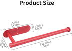 Yeebeny Red Cabinet Mount Paper Towel Holder - Stainless Steel