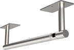 RUACQ Paper Towel Holder Under Cabinet, Wall Mounted or Adhesive Stainless Steel Paper Towel Holder,Square Base Paper Towel Rack for Kitchen, RV, Bathroom (Brushed Nickel)