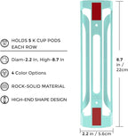 K Cup Holder for Keurig: Coffee Pod Holder for Counter Small Space - Kcup holder for Wall Mount (4, Oasis Blue)