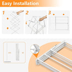 Clothes Drying Rack Household Indoor, Foldable Drying Rack Clothing for Laundry - 40" x 28.8" x 14.2", Space Saving Indoor&Outdoor, Pure White-1pack
