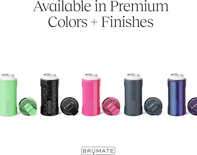BrüMate Hopsulator Trio 3-in-1 Insulated Can Cooler for 12oz / 16oz Cans + 100% Leak Proof Tumbler with Lid | Insulated for Beer, Soda, and Energy Drinks