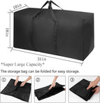 Extra Large Moving Bags with Strong Zippers & Carrying Handles, Storage Bags Storage Totes for Clothes, Moving Supplies, Space Saving, Oversized Storage Bag Organizer for Moving, Traveling (4 Pack)