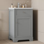 20 in Small Bathroom Vanity with Sink,Soft Closing Door and Adjustable Shelf, Solid Wood Frame & MDF Modern Single Bathroom Sink Cabinet,Freestanding (Grey)