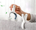 Retractable Clothesline Indoor/Outdoor, Anti-Sag for Drying Clothes Line for Indoor/Outdoor, We Equipped This 13.8 Fts Laundry line Retractable with 5 Large Clips (White-Gray)
