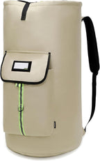laundry bag backpack,extra-large heavy duty laundry bags,laundry backpack for college students,drawstring closure (Khaki laundry bag)
