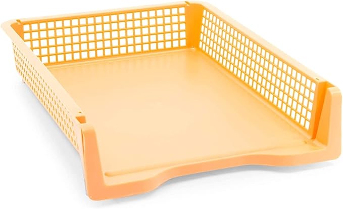 Bright Creations Classroom Turn in Trays - 6-Pack, Letter Size, 12.75 x 9.75 x 2.75 in, Rainbow Plastic - Teacher Supplies & Classroom Must Haves - Stackable Paper Organizer & Homework Trays