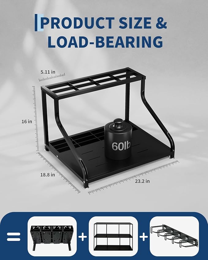Steel Ski Storage Rack, Freestanding Floor Stand Organizer for 4 Pairs of Skis, Poles, Boots, Helmets & Goggles, Multipurpose Ski Equipment Holder for Garage, Basement, Mudroom & Home