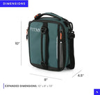 Titan by Arctic Zone Expandable Lunch Box with 2 Gel Ice Packs, Fridge Cold Insulated Cooler Bag with Leak Proof Lining for Men and Women, Jungle Hunt