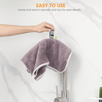 Aieve 6 Pcs Stainless Steel Towel Clips,Hand Towel Clips for Kitchen or Bathroom, Towel Holder Clips for Towel Rack,Oven Handle, Dishwasher, Stove