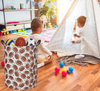 Football Kids Laundry Basket Baby Hamper Toy Storage Bin for Boys Room Decor Baby Nursery Hamper Gift Baskets