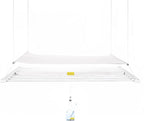 Ceiling Mounted Pulley Drying Rack – Compact Aluminum Clothesline with Mesh Shelf – Ideal for Small Laundry Rooms or Balcony´s (39.5" x 23.6")
