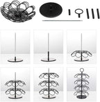 Coffee Pod Carousel Holder,Compatible with K-Cups Organizer Compatible with 36 Cup Pods,Spins 360-Degrees